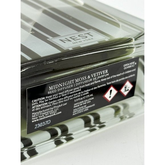 NEST Fragrances Midnight Moss & Vetiver, Reed Diffuser 5.9 fl oz (#1) - Picture 4 of 7